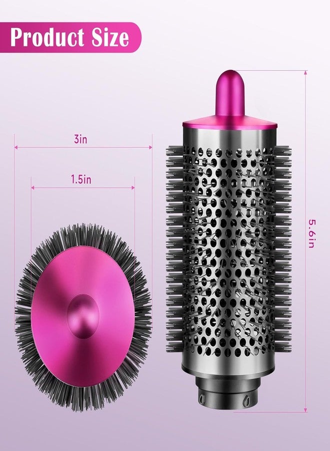 SWAZVAC Round Volumizing Brush for Dyson Airwrap, Large Oval Volumizer (Rose) - Image 2